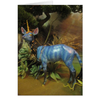 Blauwe unicorn