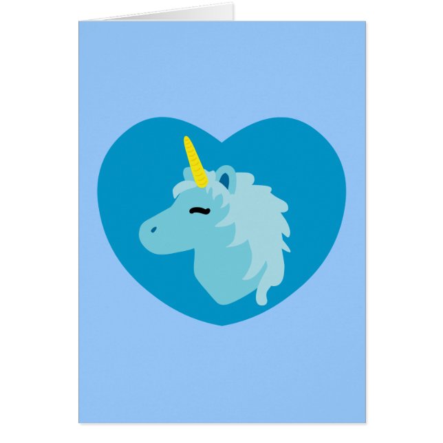 Blauwe unicorn (Voorkant)