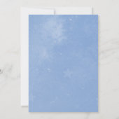 Blauwe Unicorn sparen de Datum aankondiging (Achterkant)