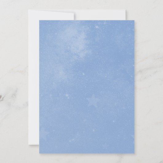 Blauwe Unicorn sparen de Datum aankondiging (Achterkant)