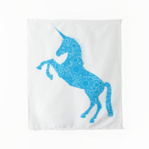 Blauwe unicorn