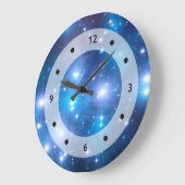 Blauwe, unieke sterren en jouw ideeën grote klok (Hoek)
