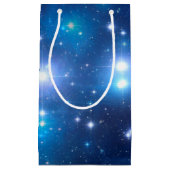 Blauwe, unieke sterren en jouw ideeën klein cadeauzakje (Voorkant)