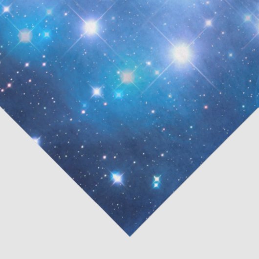 Blauwe, unieke sterren en jouw ideeën tissuepapier (Detail)