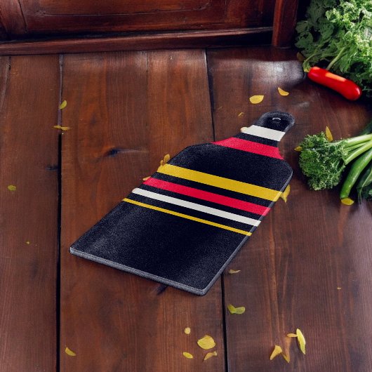 Blauwe uniforme strepen snijplank