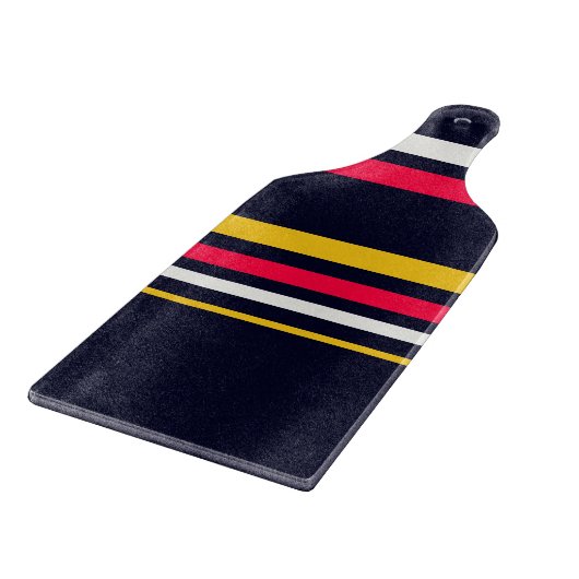 Blauwe uniforme strepen snijplank (Hoek)