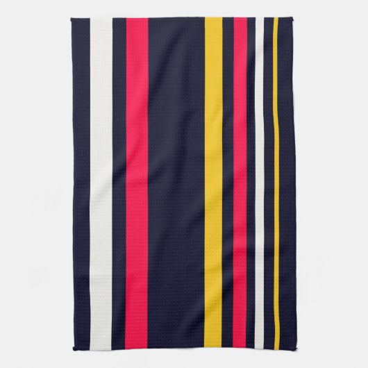 Blauwe uniforme strepen theedoek (Verticaal)