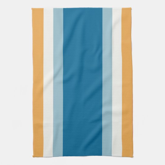 Blauwe uniforme strepen theedoek (Verticaal)