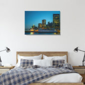 Blauwe Uur in de Stad Canvas Afdruk (Insitu (Slaapkamer))