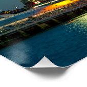 Blauwe Uur in de Stad Perfect Poster (Hoek)