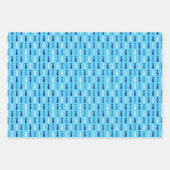 Blauwe Vaderdag Inpakpapier Vel (Voorkant)