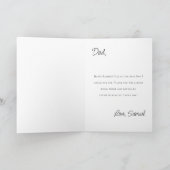 Blauwe Vaderdag Kaarten met dennenbomen (Binnen)