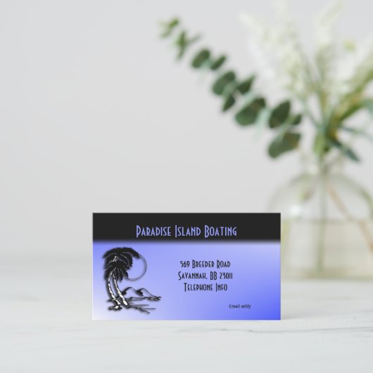 Blauwe vakantie / Visitekaartje reizen (Staand voorkant)