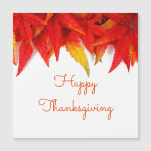 Blauwe val van Maple Leaf Red Leaves Happy Thanksg