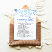 Blauwe Valentijn die mama het beste Baby shower ke Kaart