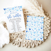 Blauwe Valentijn wil dat ze liever Baby shower spe Kaart