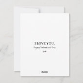 Blauwe Valentijnkaart Feestdagenkaart (Achterkant)