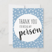 Blauwe Valentijnkaart Feestdagenkaart (Voorkant)