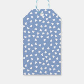 Blauwe Valentijns  Thema Hartballonnen en Auto Cadeaulabel (Achterkant)