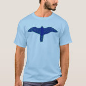 Blauwe valk op Mannen T-Shirt (Voorkant)