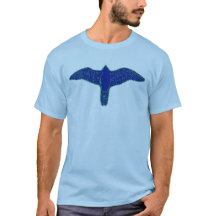 Blauwe valk op Mannen T-Shirt