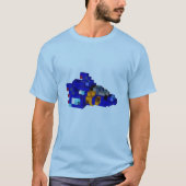 Blauwe valk t-shirt (Voorkant)