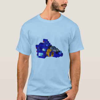 Blauwe valk t-shirt
