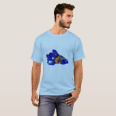 Blauwe valk t-shirt (Voorkant volledig)