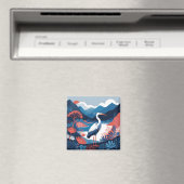 blauwe vallei reiger magneet (Insitu (Vaatwasser))