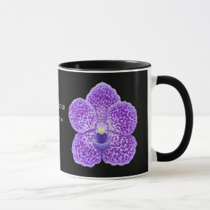 Blauwe Vanda Orchid Flower Mok