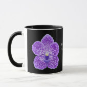 Blauwe Vanda Orchid Flower Mok (Links)