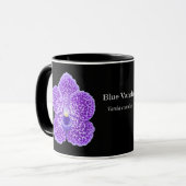 Blauwe Vanda Orchid Flower Mok (Voorkant links)