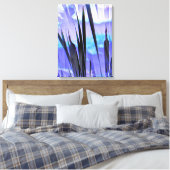 BLAUWE VANGSTEN CANVAS AFDRUK (Insitu (Slaapkamer))