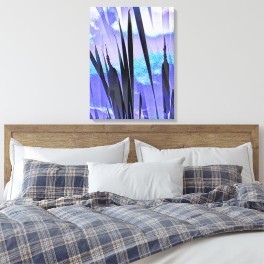 BLAUWE VANGSTEN CANVAS AFDRUK (Insitu (Slaapkamer))