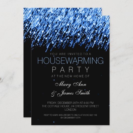 Blauwe vangsterren van de opwarming van de aarde kaart (Voorkant / Achterkant)