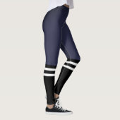Blauwe Varsity High Socks Leggings (Rechts)