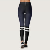 Blauwe Varsity High Socks Leggings (Achterkant)