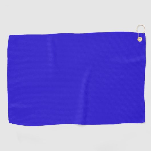 Blauwe, vaste kleur golfhanddoek (Horizontaal)
