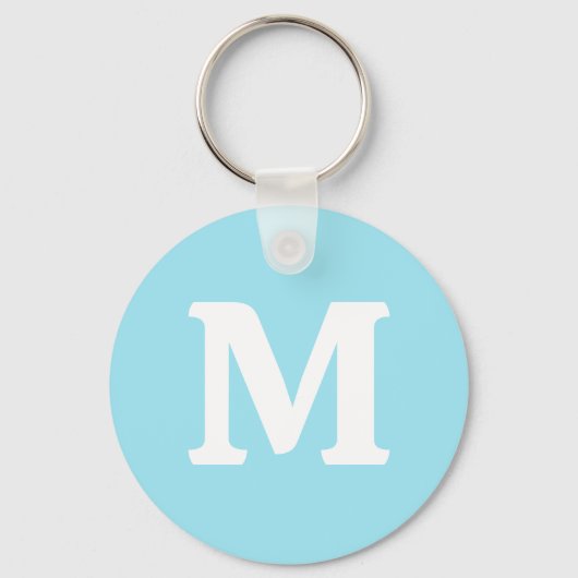 Blauwe, vaste kleuren sleutelhanger (Voorkant)