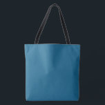Blauwe, vaste, platte kleur tote bag<br><div class="desc">Een levendige,  elegante,  luxe kleur. De kleur vergroot zijn luxe aantrekkingskracht. Een prachtige keuze voor jou en je geliefden,  en Geschikt voor officiële/niet-officiële gebeurtenissen. Dit kleurenontwerp zal een gracieuze,  samengevoegde blik toevoegen. Hex-nr.: 156890</div>