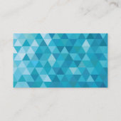 Blauwe veelhoek Molar Tooth Dentist Visitekaartjes (Achterkant)