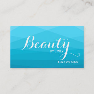 Blauwe veelhoekige achtergrond visitekaartje