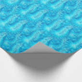 Blauwe veenvarken cadeaupapier (Hoek)