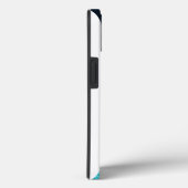 Blauwe veer Hoesje-Mate iPhone Case (Achterkant / Rechts)