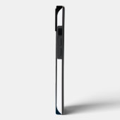Blauwe veer Hoesje-Mate iPhone Case (Achterkant / Links)
