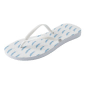 Blauwe Veer slippers Teenslippers (Schuin)