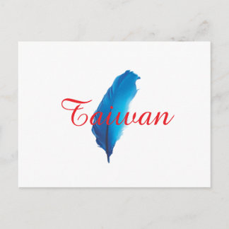 Blauwe Veer Taiwan Kaart Ansichtkaart