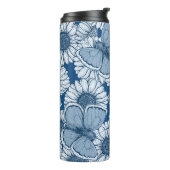 Blauwe veer, wilde bloemen, madijsoorten thermosbeker (Gedraaid links)