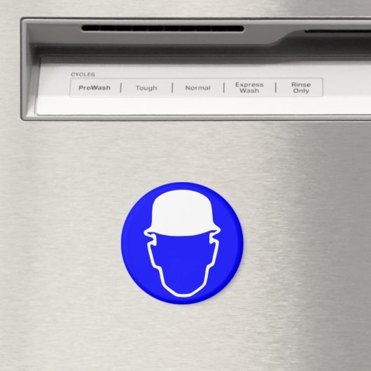 Blauwe veiligheidshelm magneet (Insitu (Vaatwasser))