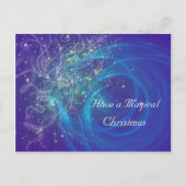 BLAUWE VEILIGHEIDSLICHTINGEN FEESTDAGENKAART (Voorkant)